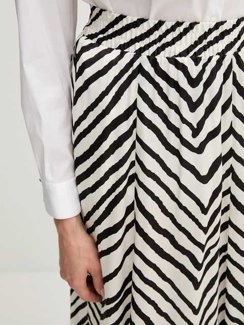 Marc Aurel spódnica kolor beżowy maxi rozkloszowana 2319-1000-24781 - zdjęcie produktu nr 2