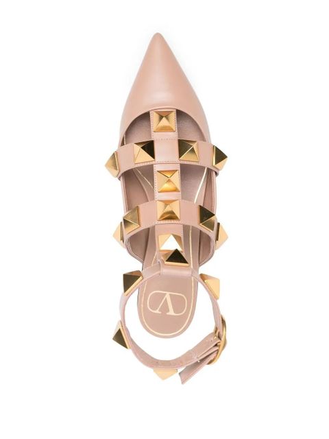 Valentino Garavani Roman Stud ballerina shoes - Neutrals