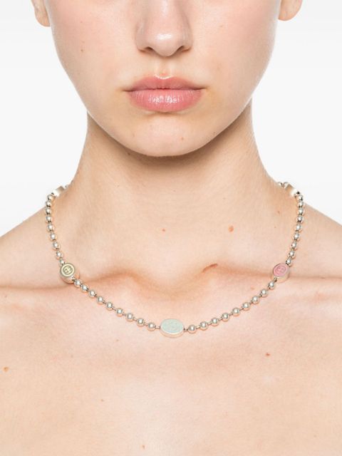 Gucci sterling silver Interlocking G necklace