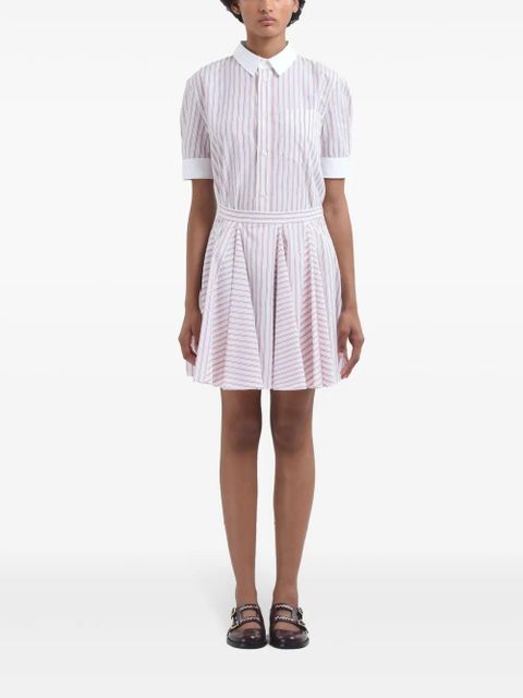 Marni striped mini skirt - Red