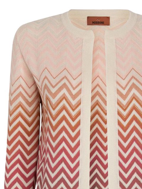 Missoni pattern cardigan - Neutrals - zdjęcie produktu nr 2