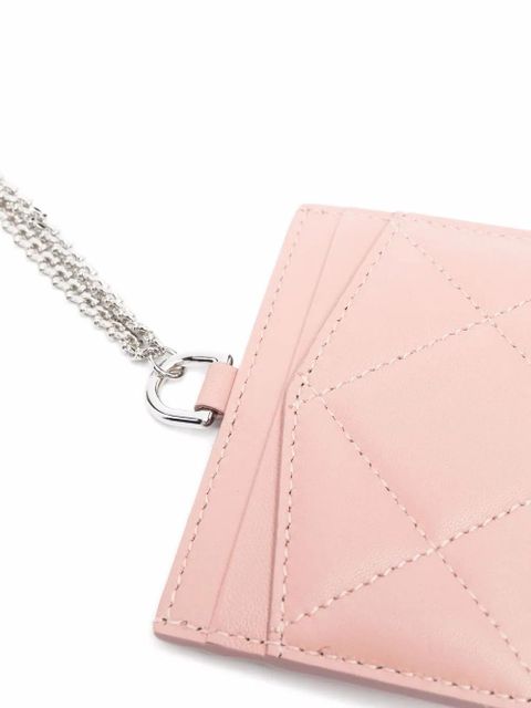 Alexander McQueen logo-print wallet necklace - Pink - zdjęcie produktu nr 2