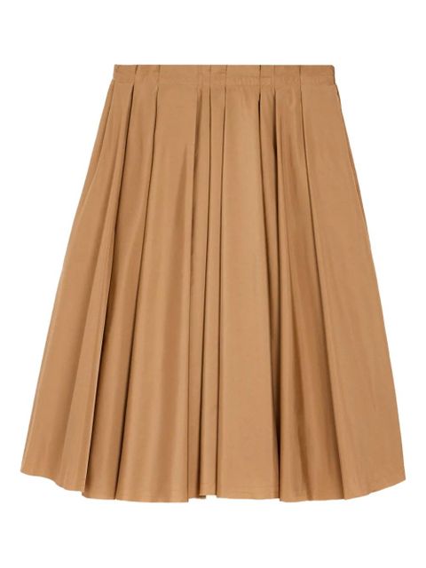 AMI Paris Corolla Taffetas midi skirt - Brown - zdjęcie produktu nr 1