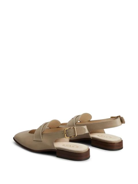 Tod's penny-detail leather pumps - Neutrals