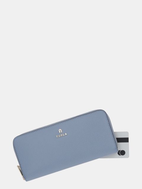 Furla portfel skórzany damski kolor niebieski WP00313 ARE000 4352S