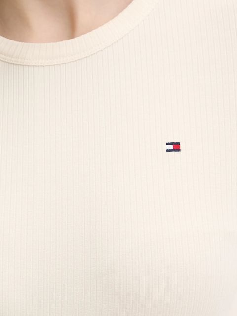 Tommy Hilfiger t-shirt damski kolor beżowy WW0WW47308