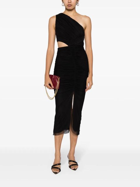 Simkhai Seraiah ruched midi dress - Black - zdjęcie produktu nr 2