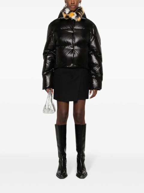 Rabanne leopard-print quilted puffer jacket - Black - zdjęcie produktu nr 2