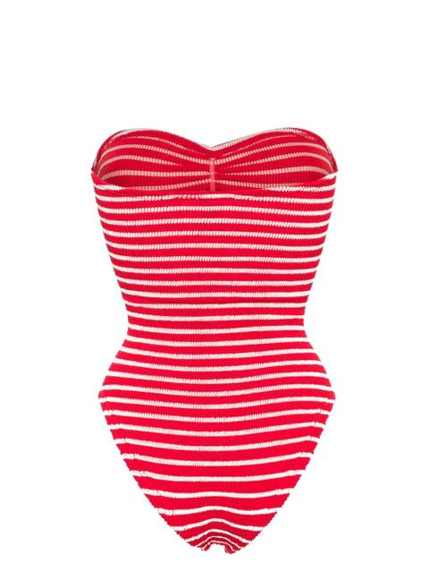 Hunza G Brooke striped swimsuit - Red - zdjęcie produktu nr 2