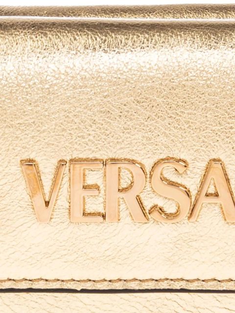 Versace logo-plaque leather wallet - Gold