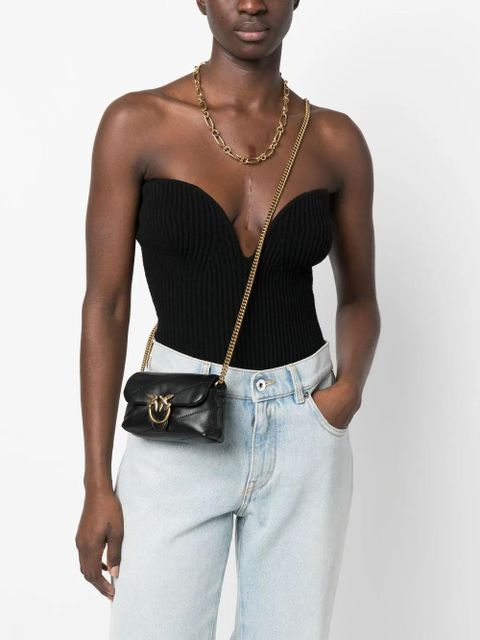 PINKO Love Micro Puff mini bag - Black