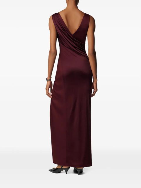 Versace Medusa-hardware maxi dress - Purple