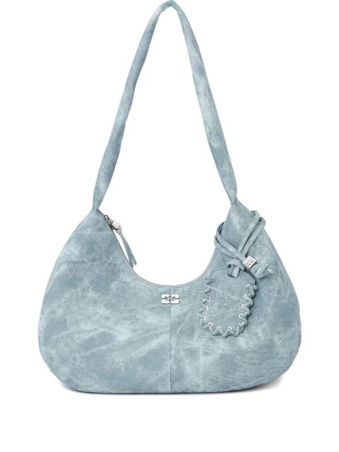 GANNI medium tie-dye effect shoulder bag - Blue - zdjęcie produktu nr 1