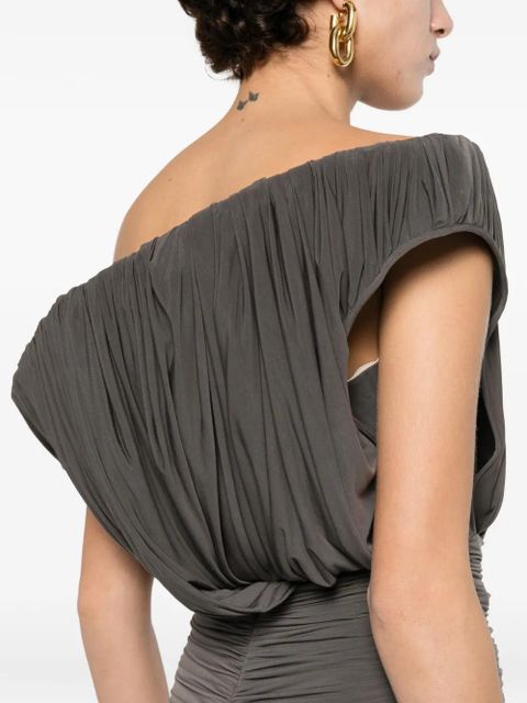 Magda Butrym ruched mini dress - Grey