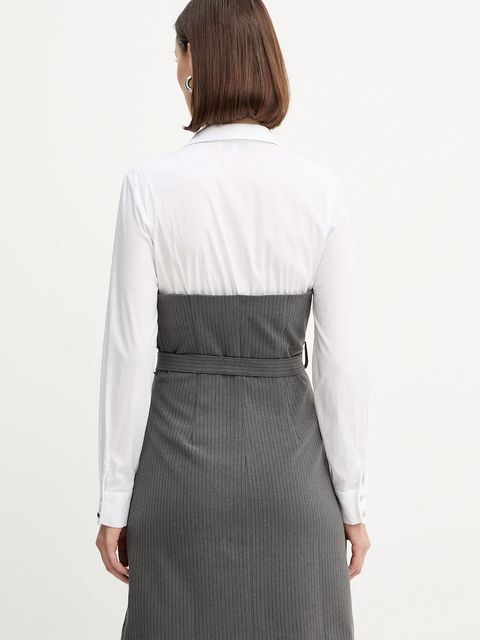 Morgan sukienka kolor szary mini dopasowana ROIMI1