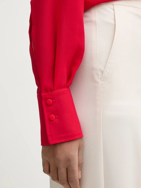 Marella spodnie SEQUOIA damskie kolor beżowy proste high waist 2613131211200