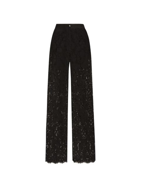 Dolce & Gabbana cordonetto lace trousers - Black - zdjęcie produktu nr 1