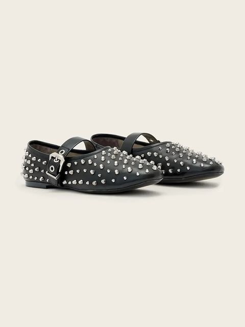 AllSaints baleriny skórzane Sabine Stud Shoe - zdjęcie produktu nr 1