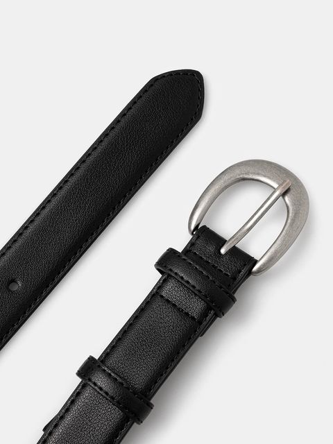 Answear.LAB pasek skórzany damski kolor czarny - zdjęcie produktu nr 2