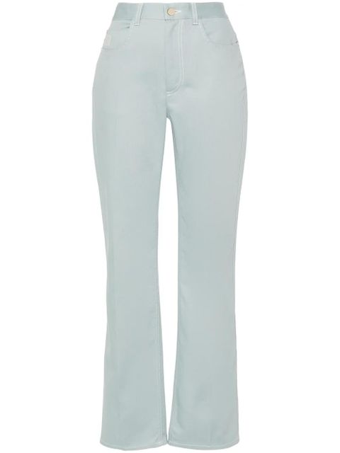 FENDI high-rise straight-leg jeans - Blue