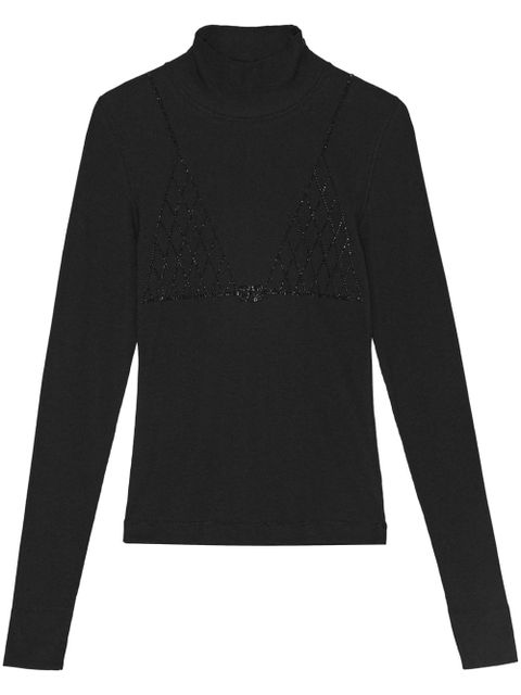 GANNI roll-neck top - Black - zdjęcie produktu nr 1