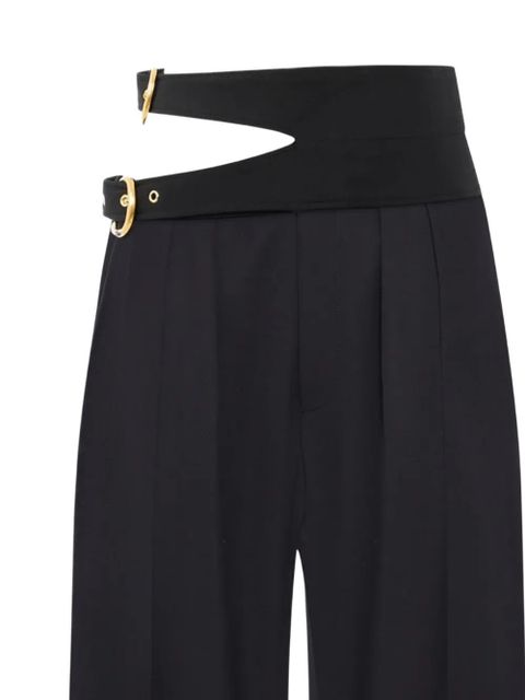 Chloé buckle high-waisted trousers - Black - zdjęcie produktu nr 2