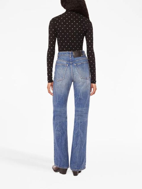 Rabanne Disc flared jeans - Blue