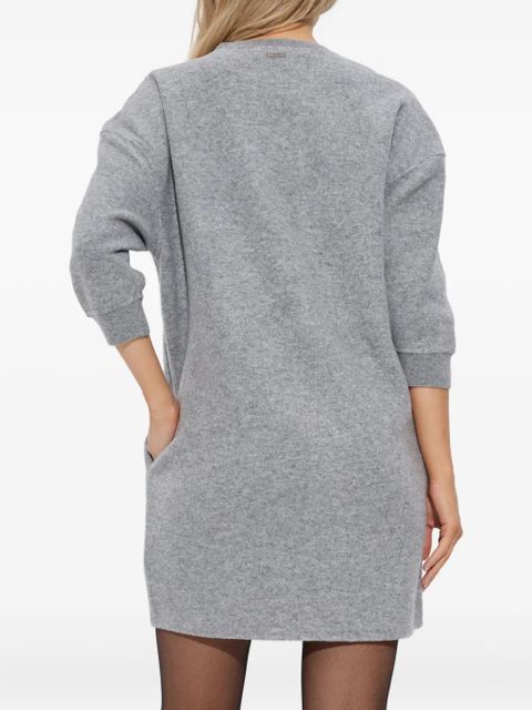 Max Mara three-quarter sleeves midi dress - Grey