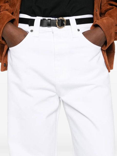 KHAITE button-fly jeans - White