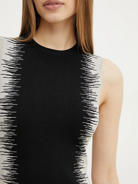 Herve Leger sukienka Ruby kolor czarny maxi dopasowana CBI8504573