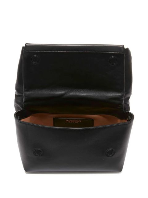 JW Anderson large Twister leather shoulder bag - Black - zdjęcie produktu nr 2