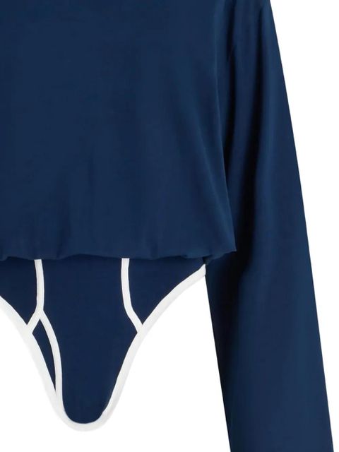 Jean Paul Gaultier long-sleeves bodysuit - Blue - zdjęcie produktu nr 2