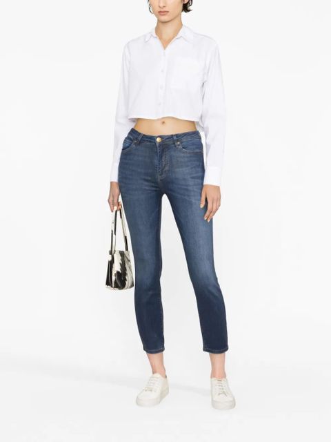 PINKO mid-rise cropped jeans - Blue - zdjęcie produktu nr 2