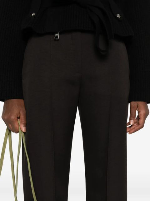 Alexander McQueen pressed-crease tailored trousers - Brown