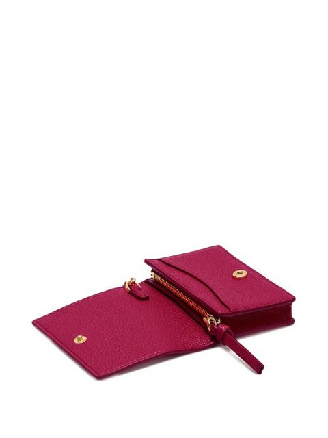GANNI Bou flap card holder - Pink