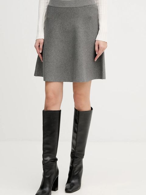 United Colors of Benetton spódnica kolor szary mini rozkloszowana 17Q3D001X - zdjęcie produktu nr 1