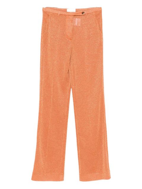 Miu Miu lurex pressed-crease trousers - Orange - zdjęcie produktu nr 2