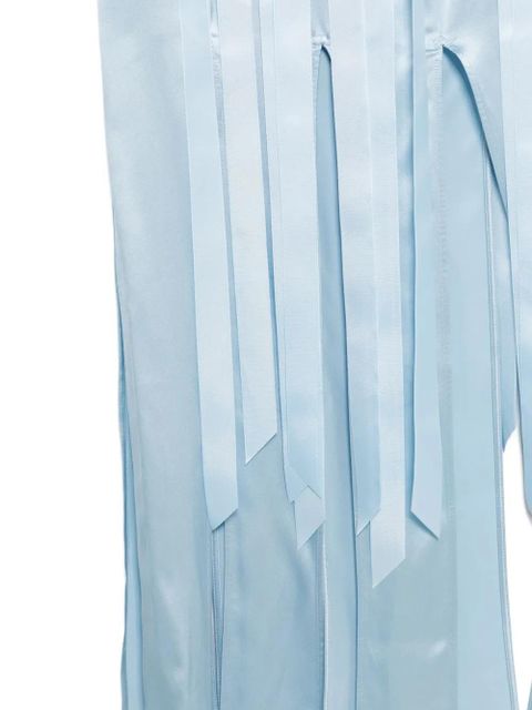Simone Rocha Unbounded ribbon-detail sleeveless dress - Blue