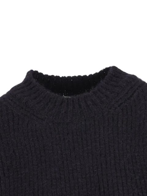 Saint Laurent ribbed crew-neck sweater - Blue