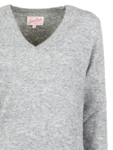 MC2 Saint Barth Anise V-neck knitwear - Grey - zdjęcie produktu nr 2