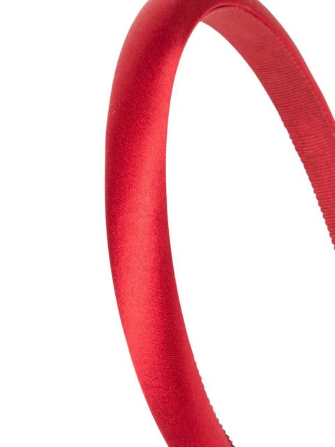 Jennifer Behr Tiana satin headband - Red