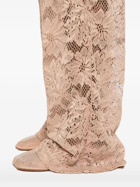 Sportmax floral-lace trousers - Pink