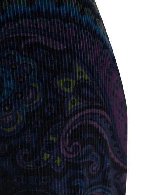 ETRO paisley-print flared trousers - Blue - zdjęcie produktu nr 2