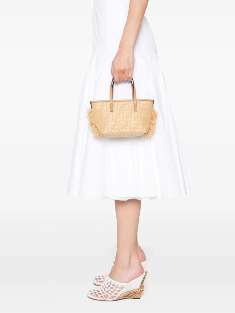 FENDI mini Roll tote bag - Neutrals
