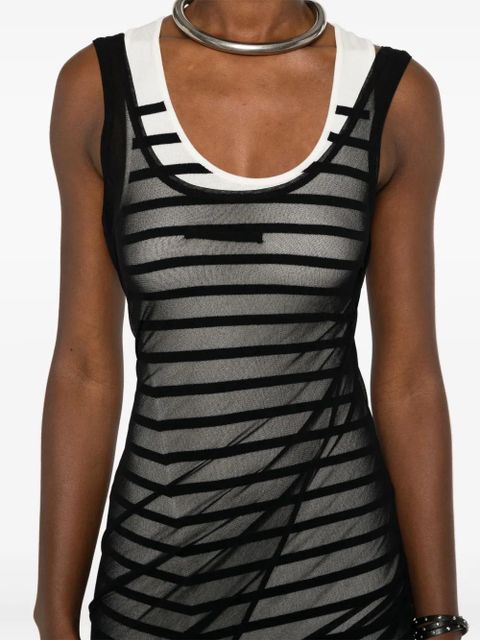 Jean Paul Gaultier The Marinière striped maxi dress - White