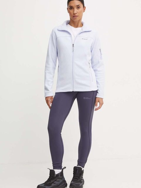 Jack Wolfskin legginsy sportowe Klintal damskie kolor szary gładkie 1508901