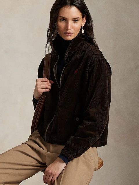 Polo Ralph Lauren kurtka bawełniana kolor brązowy przejściowa 211941067 - zdjęcie produktu nr 1