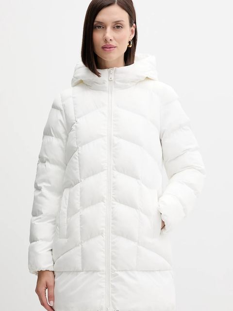 Geox kurtka ANYLLA kolor biały zimowa oversize W4628Q T3144