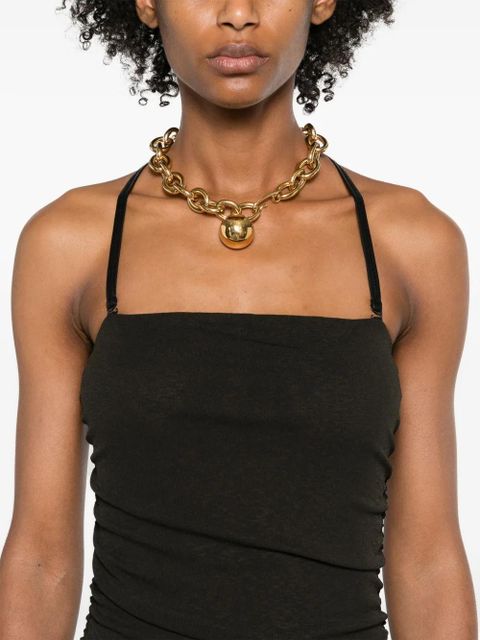 Nanushka ruched halterneck midi dress - Grey