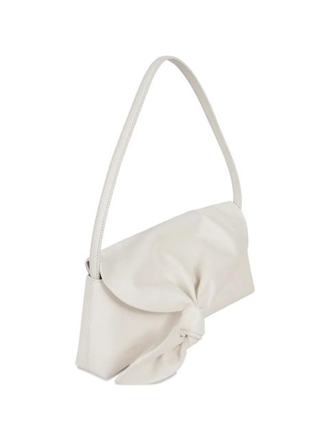 ROTATE BIRGER CHRISTENSEN knot-detail leather shoulder bag - White